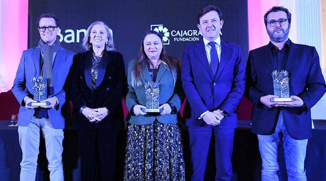 De izquierda a derecha: Rodrigo Olay, María Elena Martín-Vivaldi, Zoé Valdés, Joaquín Holgado y Álvaro Colomer