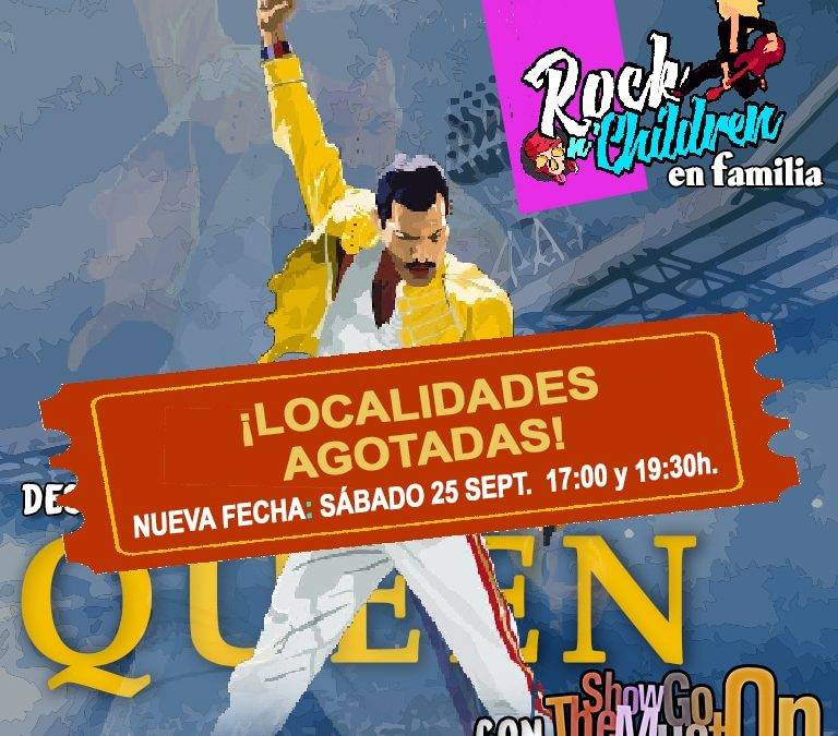 Cartel con una ilustración de Queen