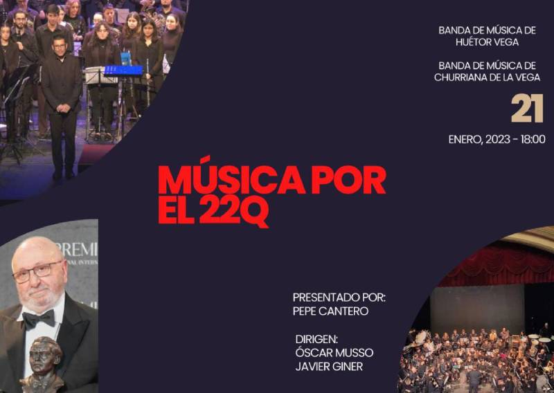 Imagen promocional del concierto 'Música por el 22Q'