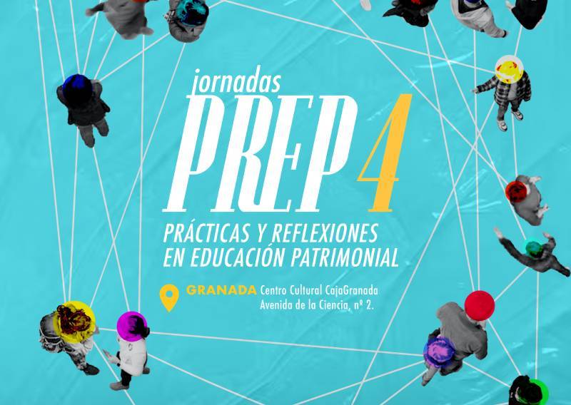 Detalle del cartel de las 'Jornadas Internacionales Prácticas y Reflexiones en Educación Patrimonial (PREP)'