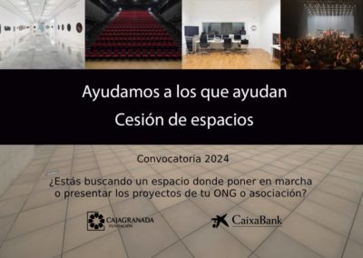 40 proyectos sociales granadinos se beneficiarán del programa ‘Ayudamos a los que ayudan – Cesión de espacios’ de CajaGranada Fundación y CaixaBank