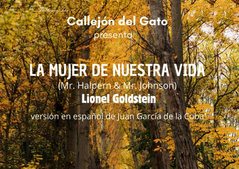 Detalle del cartel de la obra teatral 'La mujer de nuestra vida'