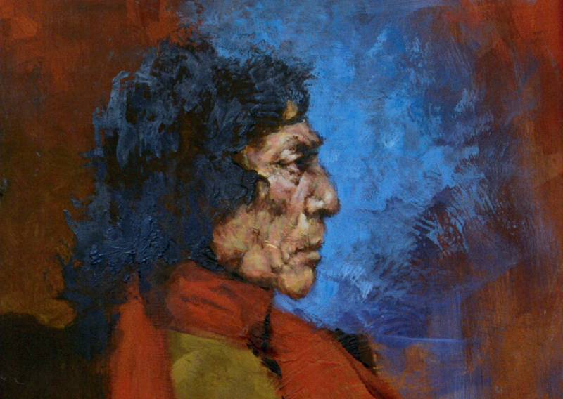 Detalle de la obra 'Manolete' de David Zaafra.