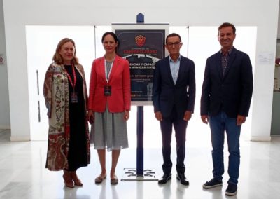 Clara Mapelli Marchena, Secretaria de Estado de Función Pública, imparte una conferencia sobre transformación digital en el Centro Cultural CajaGranada