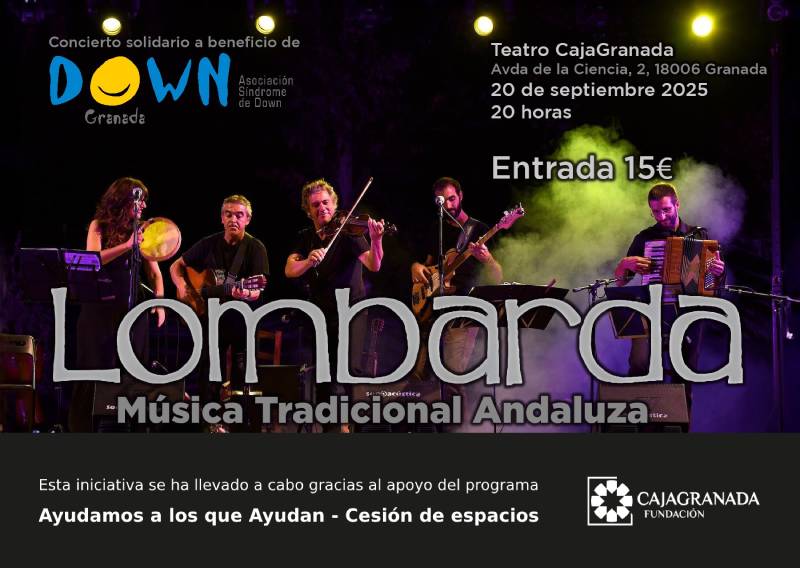 Creatividad de 'Lombarda | Música tradicional andaluza' con varios músicos en un escenario