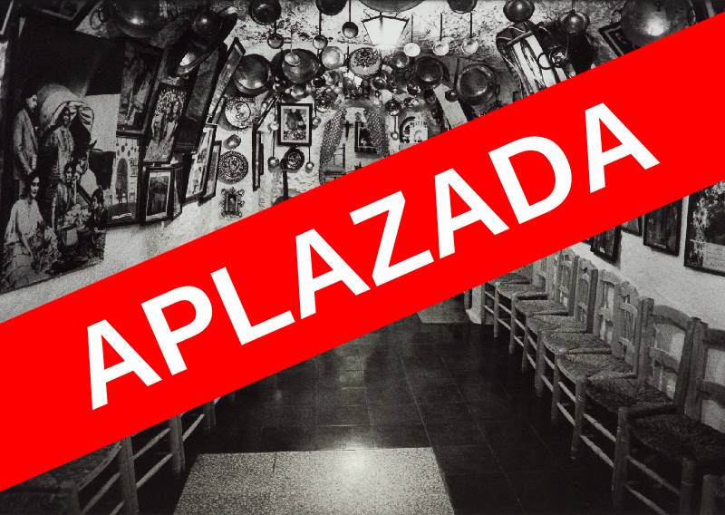 Fotografía (con una banda que dice aplazada): Alberto Schommer, La cueva de María la Canastera, 1997.