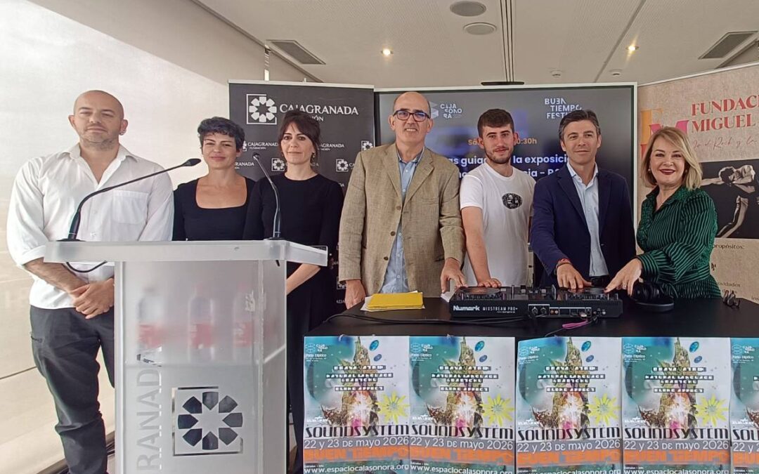 Foto de familia de la presentación del festival ‘Buen Tiempo’.