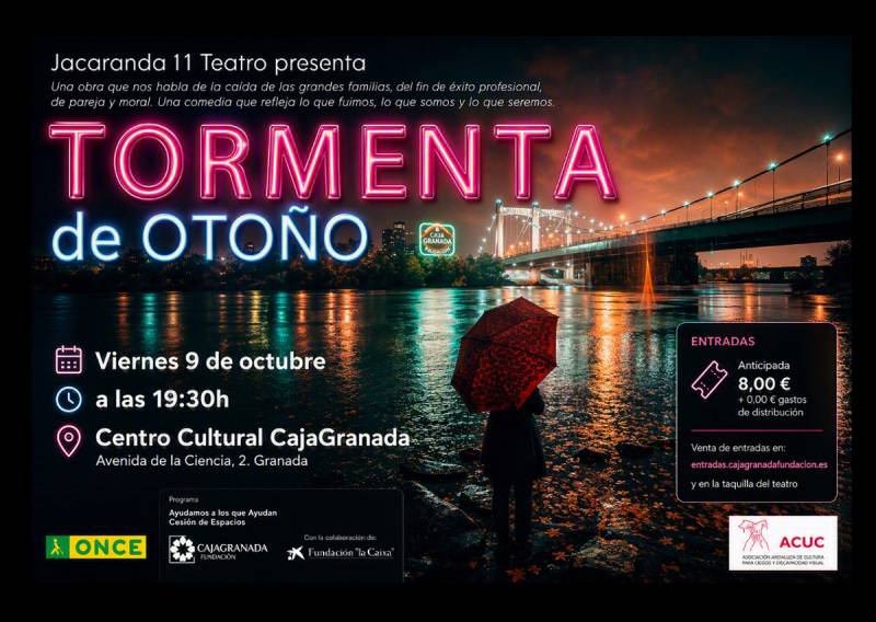 Creatividad para la difusión de la obra de teatro 'Tormenta de Otoño'